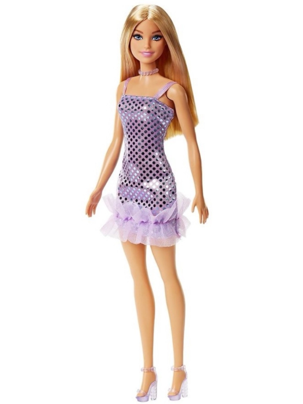 Barbie Glitz Doll in Lavender Metallic Mini Dress